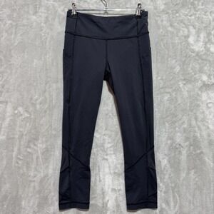 Lululemon Athletica Leggings Womens 4 Black Stretch High Waist Low Rise Workout